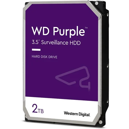 هارد دیسک اینترنال وسترن دیجیتال مدل بنفش WD PURPLE ظرفیت 2TB