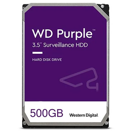 هارد دیسک اینترنال وسترن دیجیتال مدل بنفش WD PURPLE ظرفیت 500GB