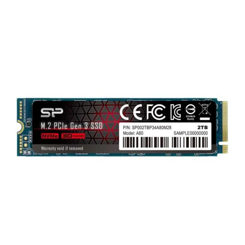 اس اس دی SSD سیلیکون پاورGen3x4 PCIe مدل P34A80 ظرفیت 2 ترابایت