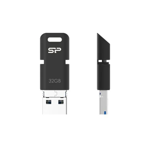 فلش مموری OTG سیلیکون پاور مدل Mobile C50 ظرفیت 128 گیگابایت
