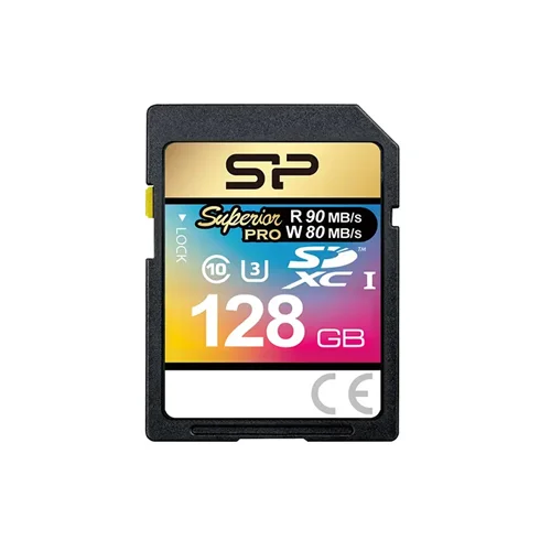 کارت حافظه SDXC سیلیکون پاور مدل Superior Pro کلاس 10 استاندارد UHS-I U3 سرعت 90MBps ظرفیت 128 گیگابایت
