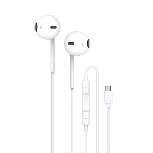هندزفری گرین لاین مدل Stereo Earphones type-C (GNSTROEPTCWH)