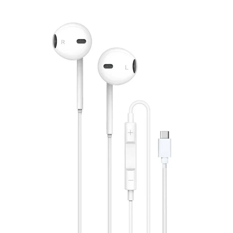 هندزفری گرین لاین مدل Stereo Earphones type-C (GNSTROEPTCWH)