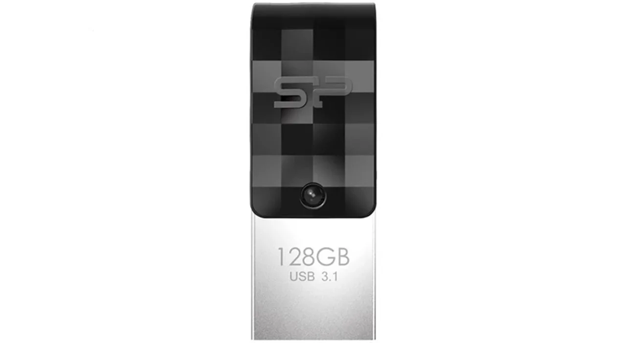 فلش مموری OTG سیلیکون پاور مدل Mobile C31 ظرفیت 128 گیگابایت