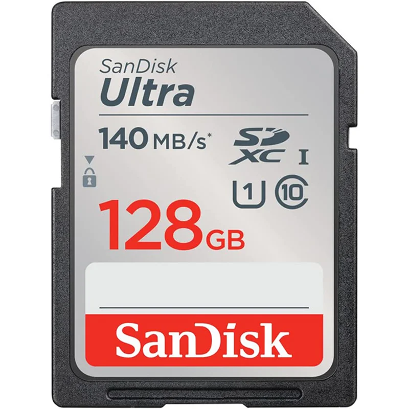 کارت حافظه SDXC سن دیسک مدل SDSDUNB Ultra کلاس 10 استاندارد UHS-I U1 سرعت 140MB/s ظرفیت 128 گیگابایت