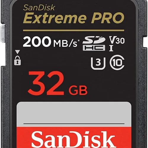 کارت حافظه SDHC سن دیسک مدل Extreme Pro V30 کلاس 10 استاندارد UHS-I U3 سرعت 200mbps ظرفیت 32 گیگابایت