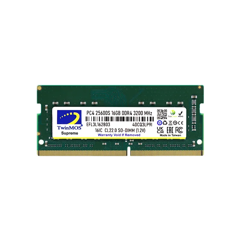 رم لپ تاپ توین موس DDR4 فرکانس 3200 مگاهرتز CL22 ظرفیت 16 گیگابایت