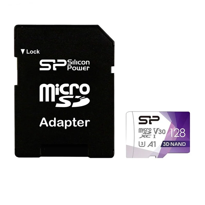 کارت حافظه microSDXC سیلیکون پاور مدل Superior Pro C10 U3 V30 ظرفیت 128GB