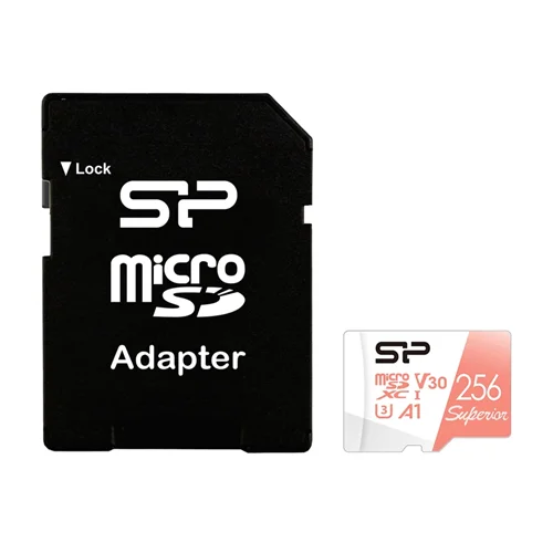 کارت حافظه microSDXC سیلیکون پاور مدل Superior کلاس 10 استاندارد4K UHS-I U3 سرعت 100MBps ظرفیت 256 گیگابایت به همراه آداپتور SD