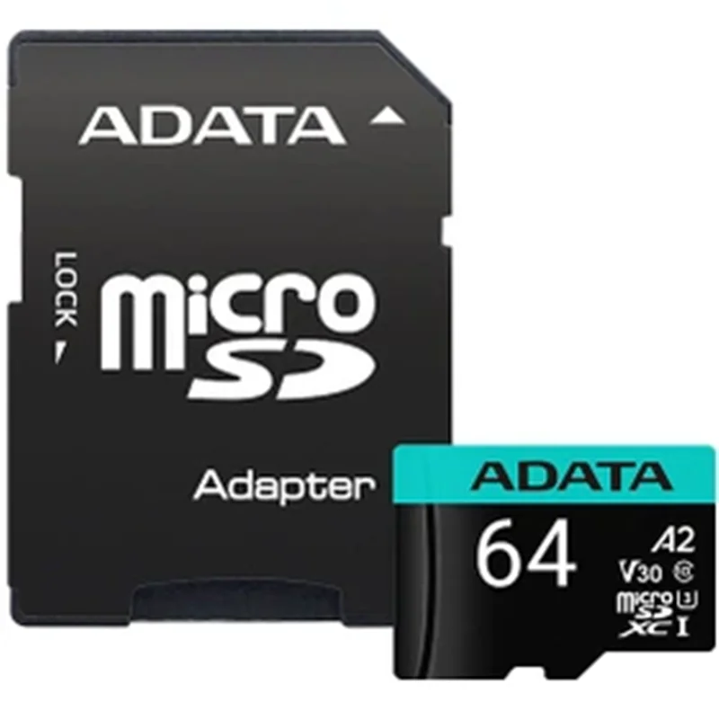 کارت حافظه MicroSDXC ایدیتا مدل Premier Pro کلاس 10 استاندارد UHS-I U3 سرعت 100MBps ظرفیت 64 گیگابایت همراه با آداپتور
