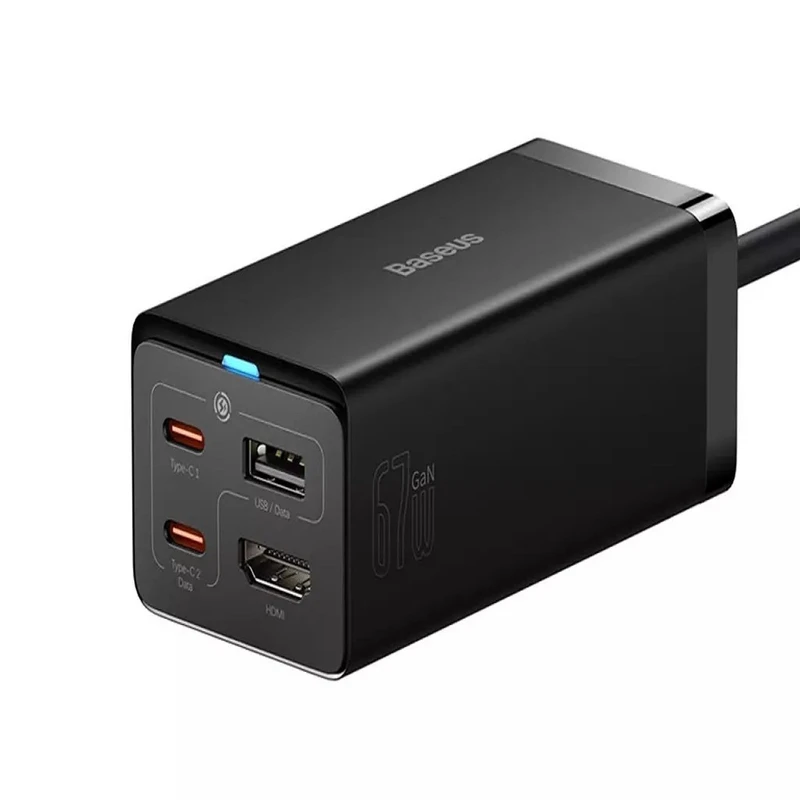 شارژر رومیزی 67 وات باسئوس مدل GAN5 PRO DESKTOP