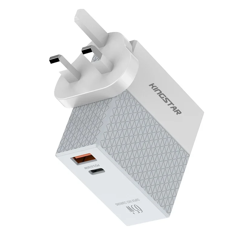 شارژر دیواری 65 وات کینگ استار مدل KW295PQ (KW295PD)