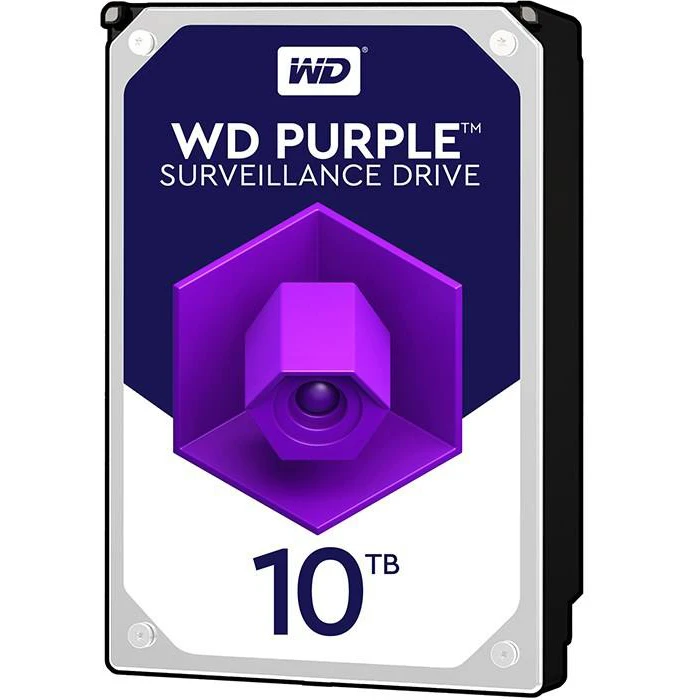 هارد دیسک اینترنال وسترن دیجیتال مدل بنفش WD PURPLE ظرفیت 10TB با گارانتی آونگ (نو )