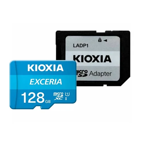 کارت حافظه میکرو کیوکسیا مدل EXCERIA G2 V30 U3 A1 100MB/s ظرفیت 128 گیگابایت به همراه آداپتور