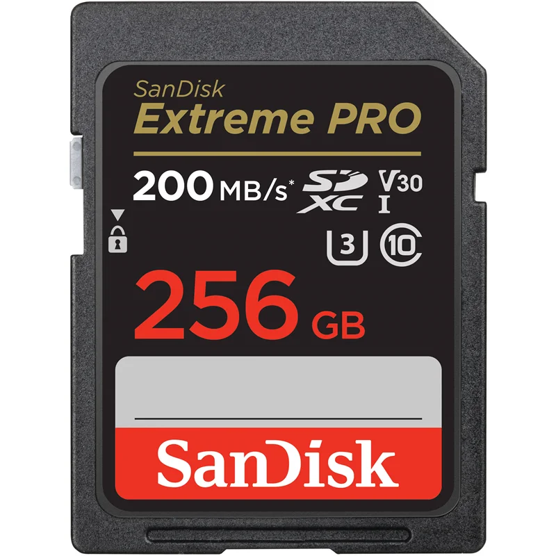 کارت حافظه SDXC سن دیسک مدل Extreme Pro V30 کلاس 10 استاندارد UHS-I U3 سرعت 200mbps ظرفیت 256 گیگابایت