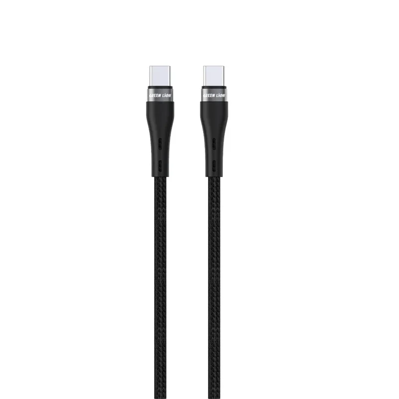 کابل تبدیل USB-C به USB-C گرین لاین مدل GNBRUSCTCBK طول 1 متر